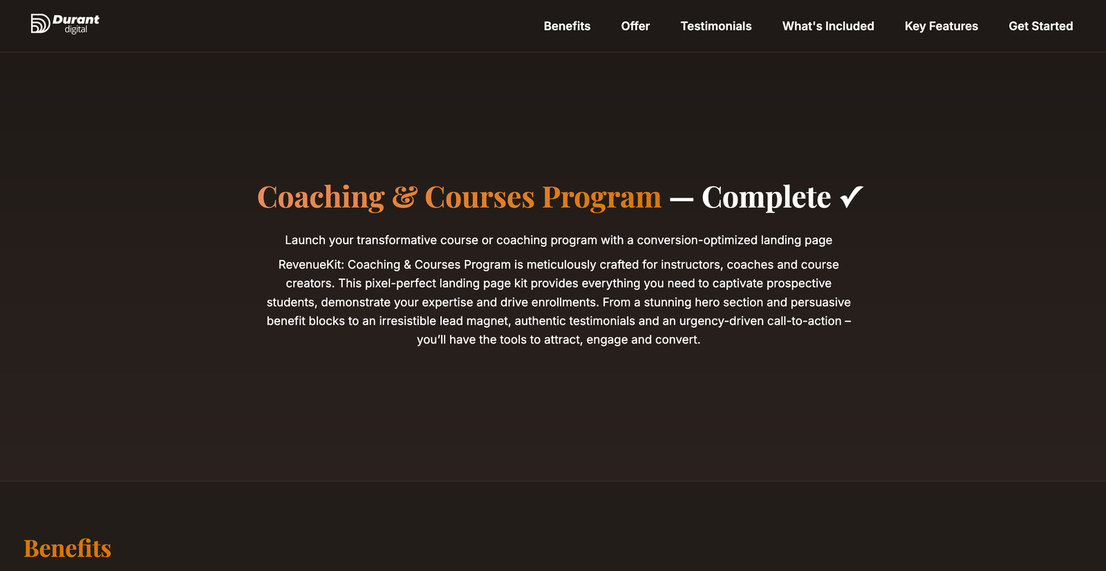 Coaching & Courses